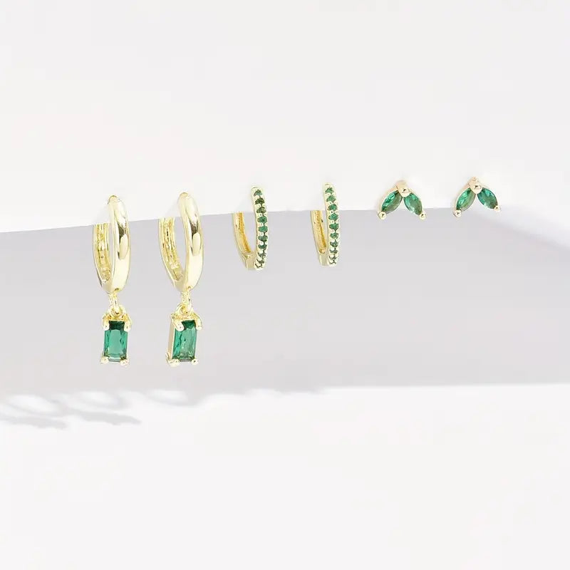 Fiorenza Viridelle Earrings Set | Gold