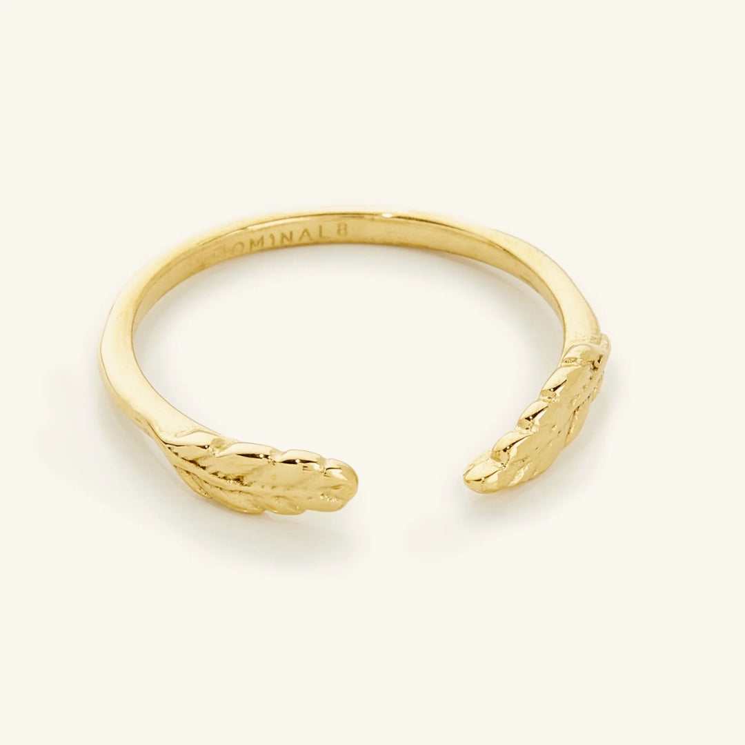 Golden Leaf Forged Bracelet
