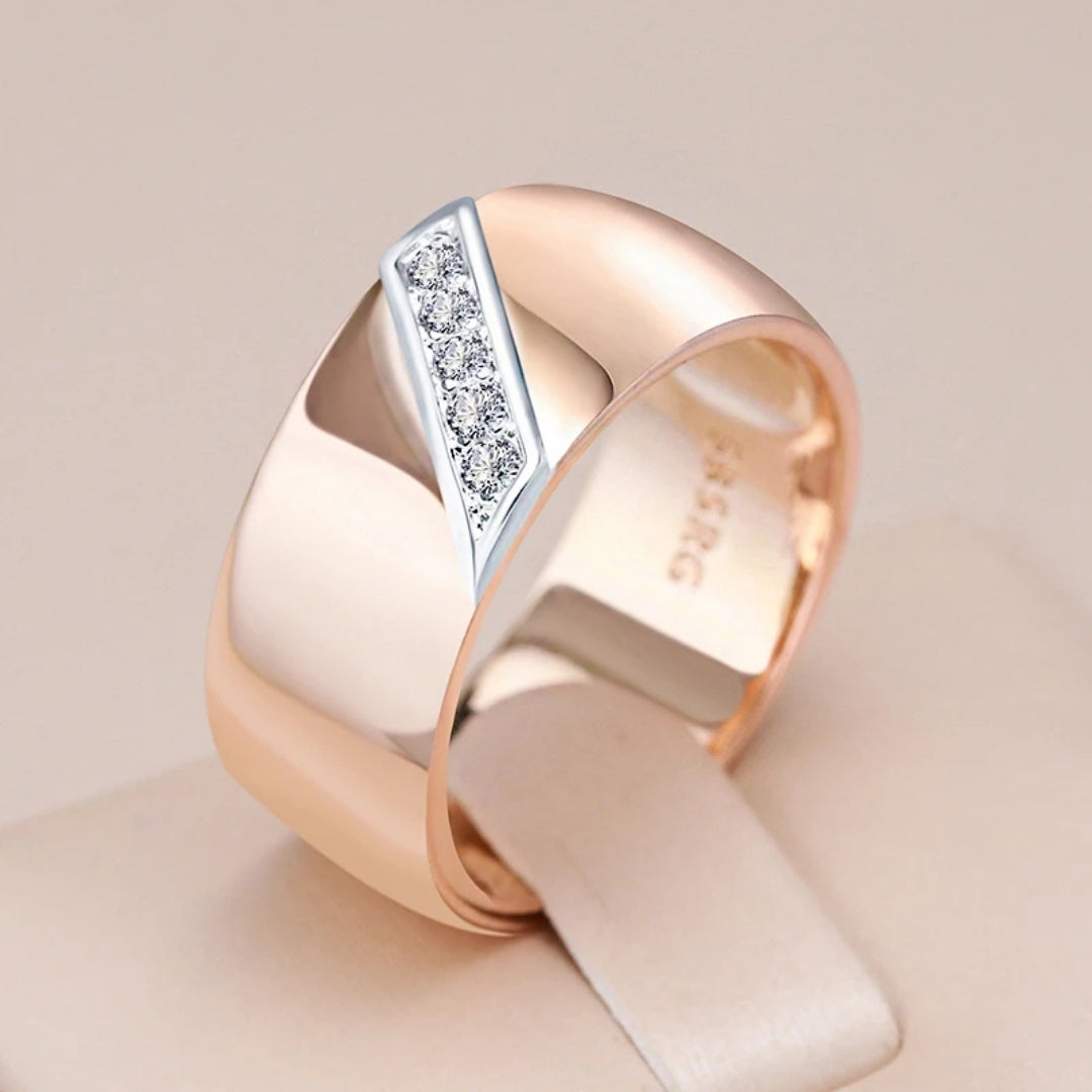 Elegant Thick Bright Gold Ring