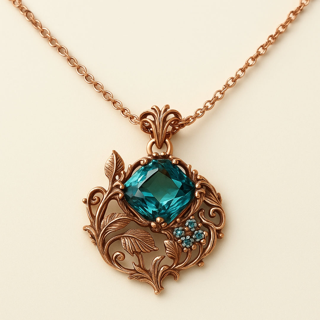 Nature Green Stone Necklace