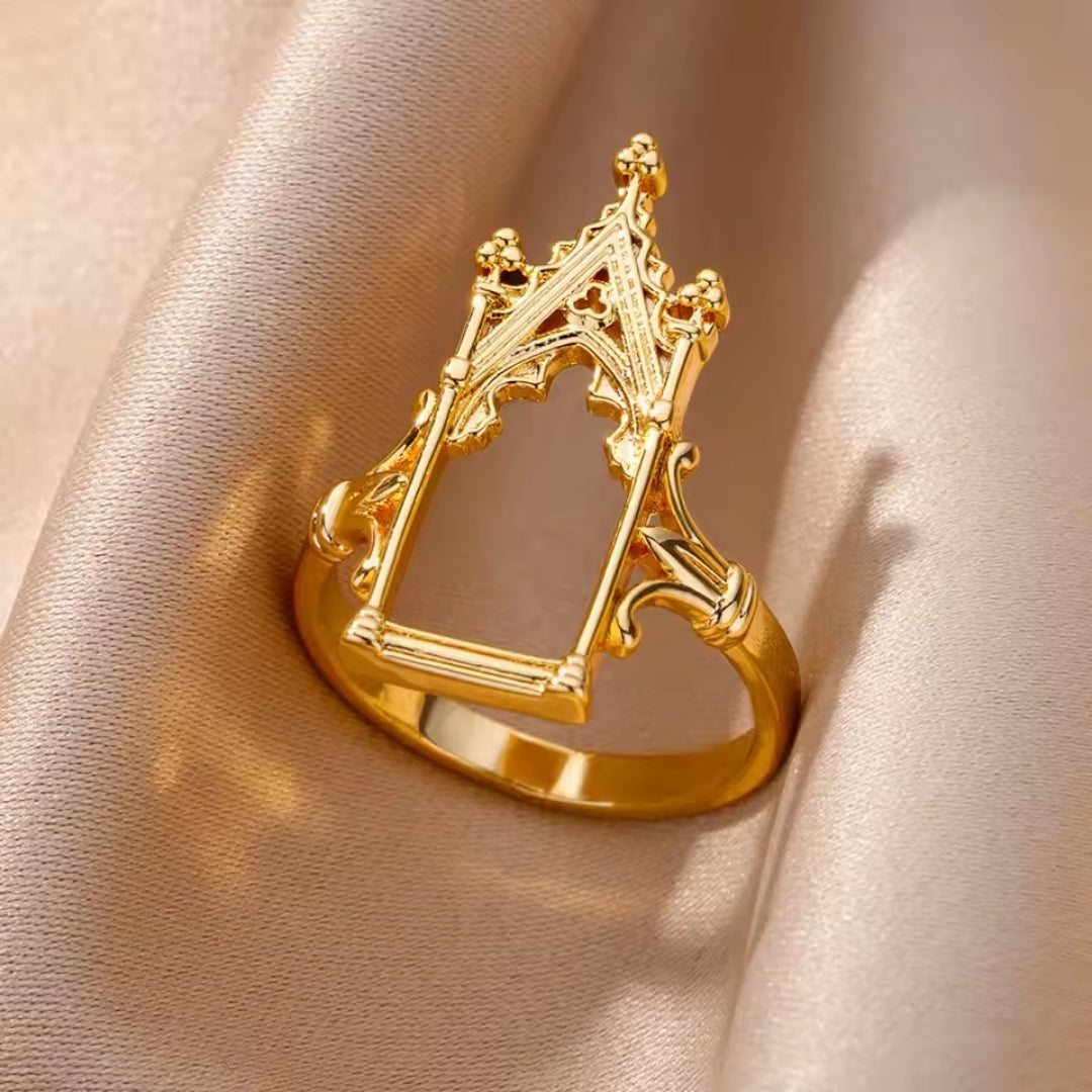 Gold Crown Ring