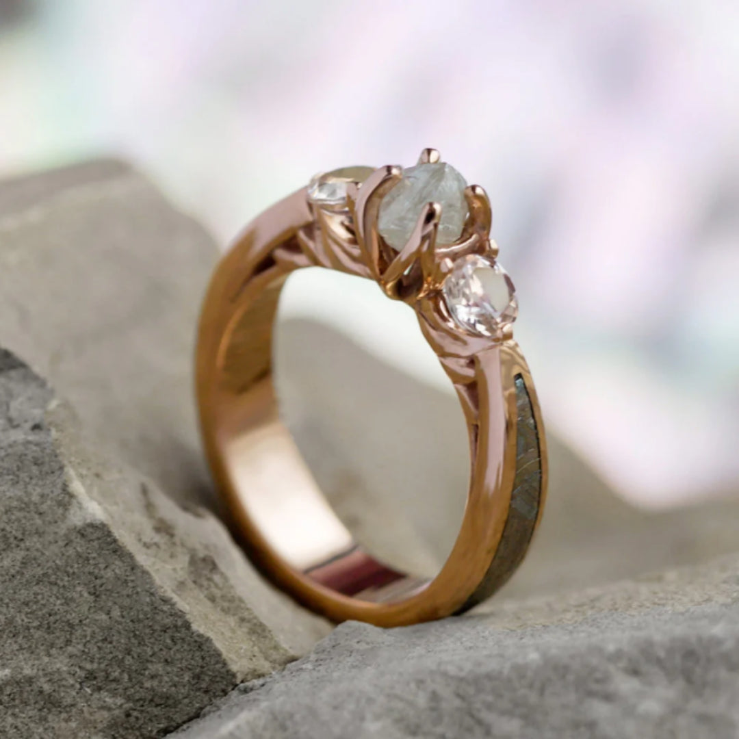 Opal Rose Gold Ring