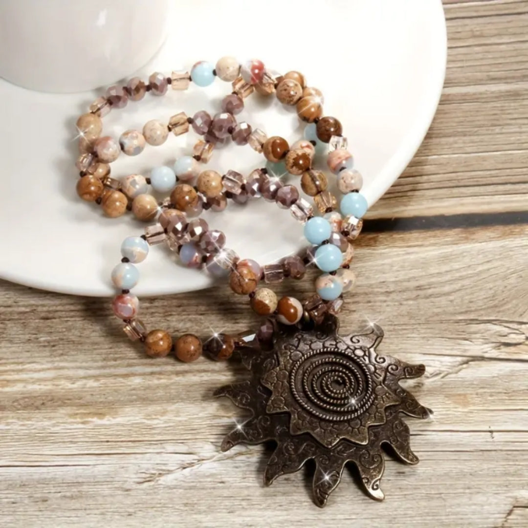 Solar Colorful Stones Necklace