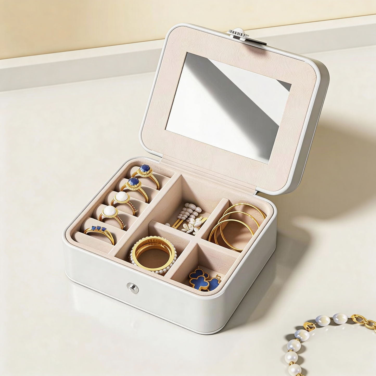 Premium Jewelry Box With Mirror