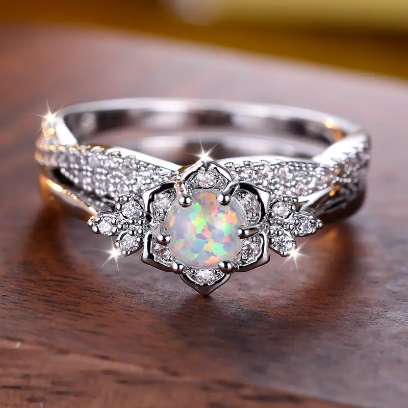 Bright Blossom Opal Ring