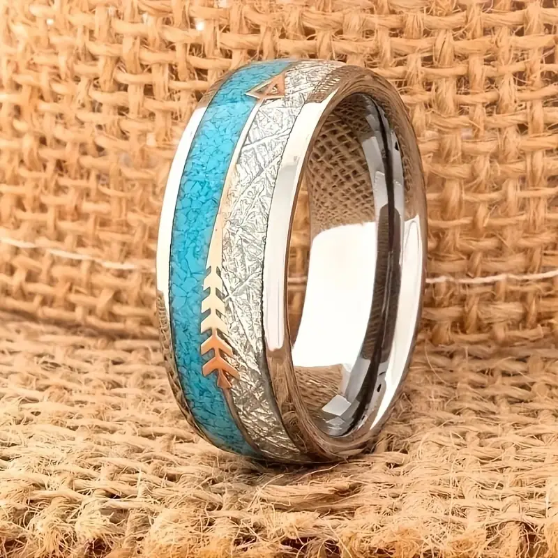 Vintage Enamel Silver Ring