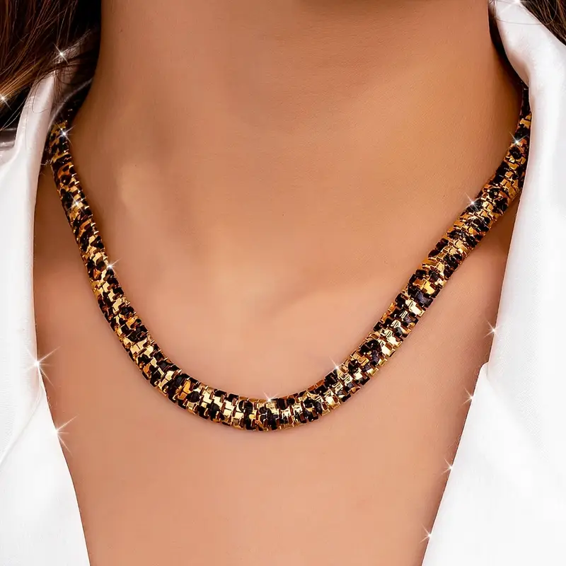 Leopard Stone Necklace