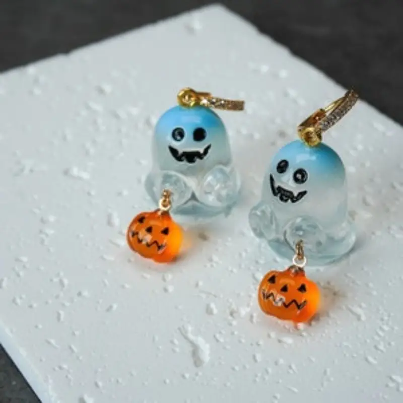 Ghostly Crystal Earrings