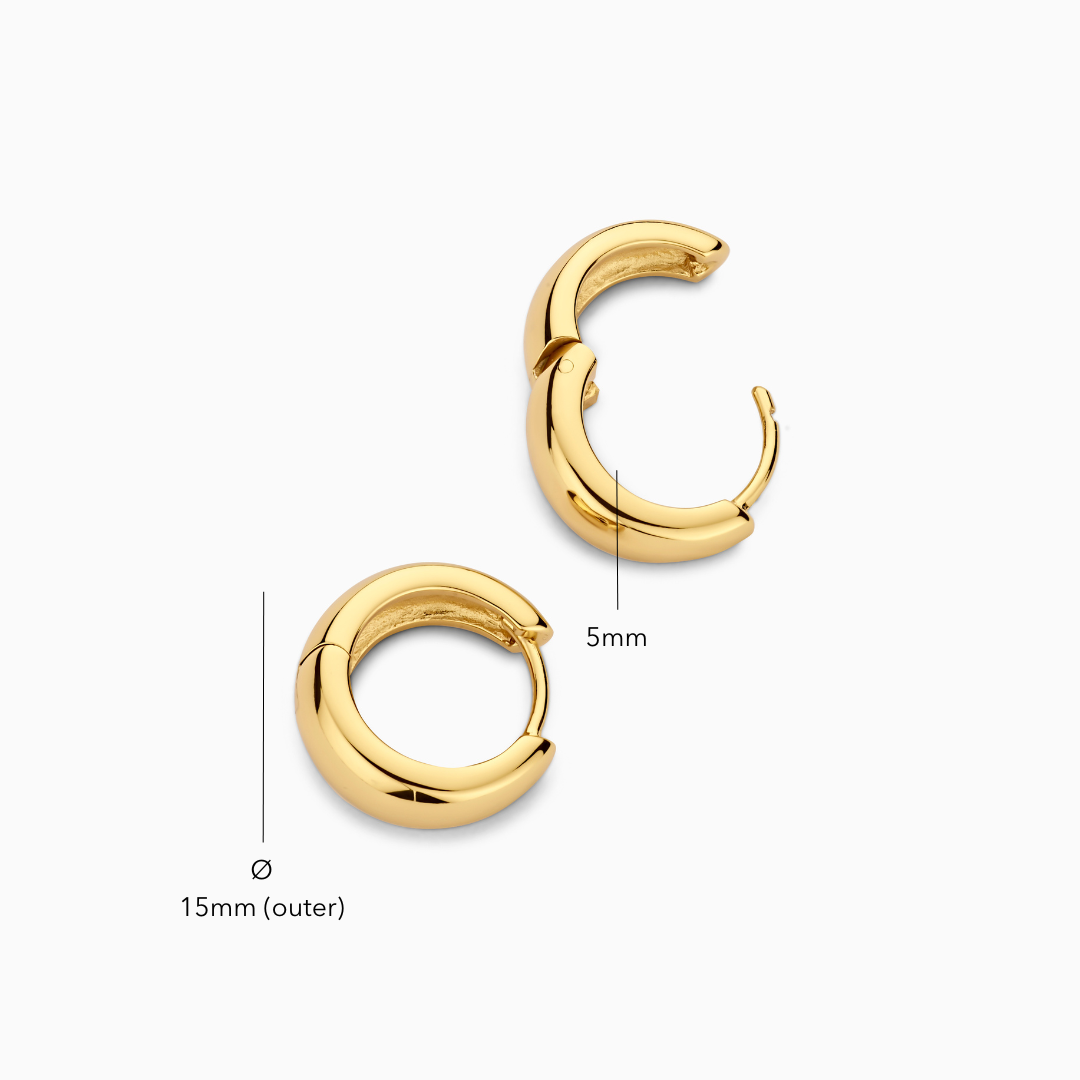 Rue Hoops | Gold 18k