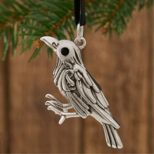 Silver Raven Necklace