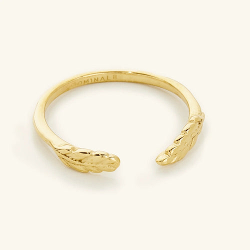 Golden Leaf Forged Bracelet