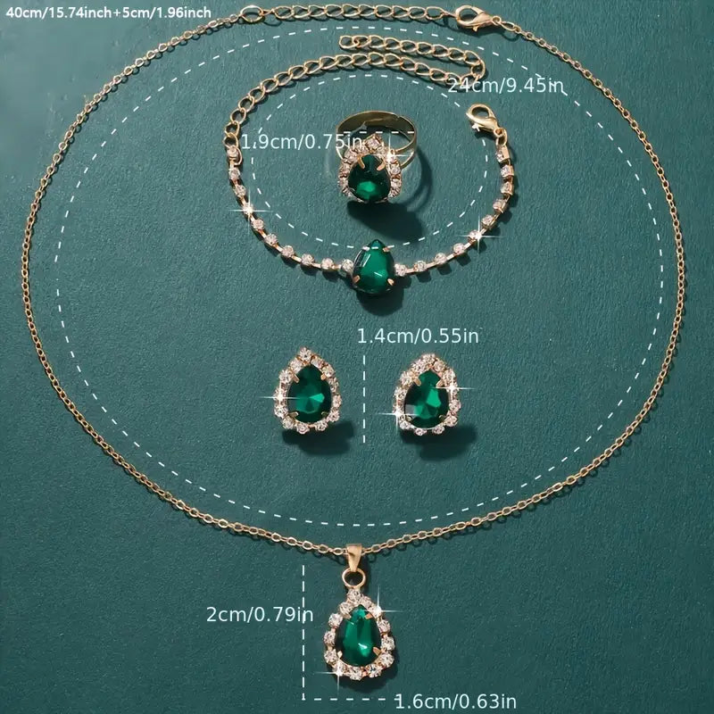 Elisandre Vermont Jewelry emerald | Gold