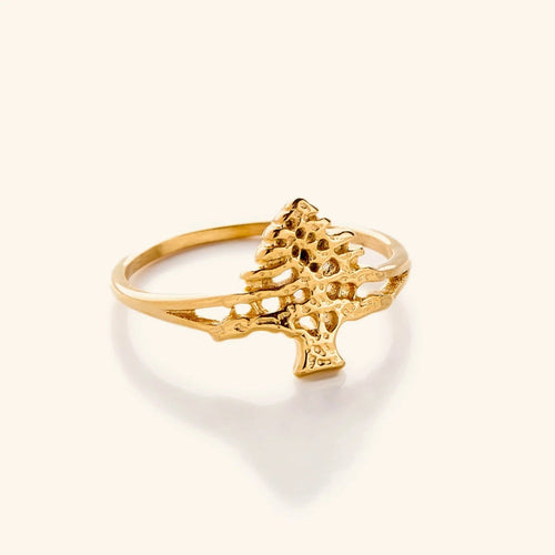 Golden Evergreen Ring