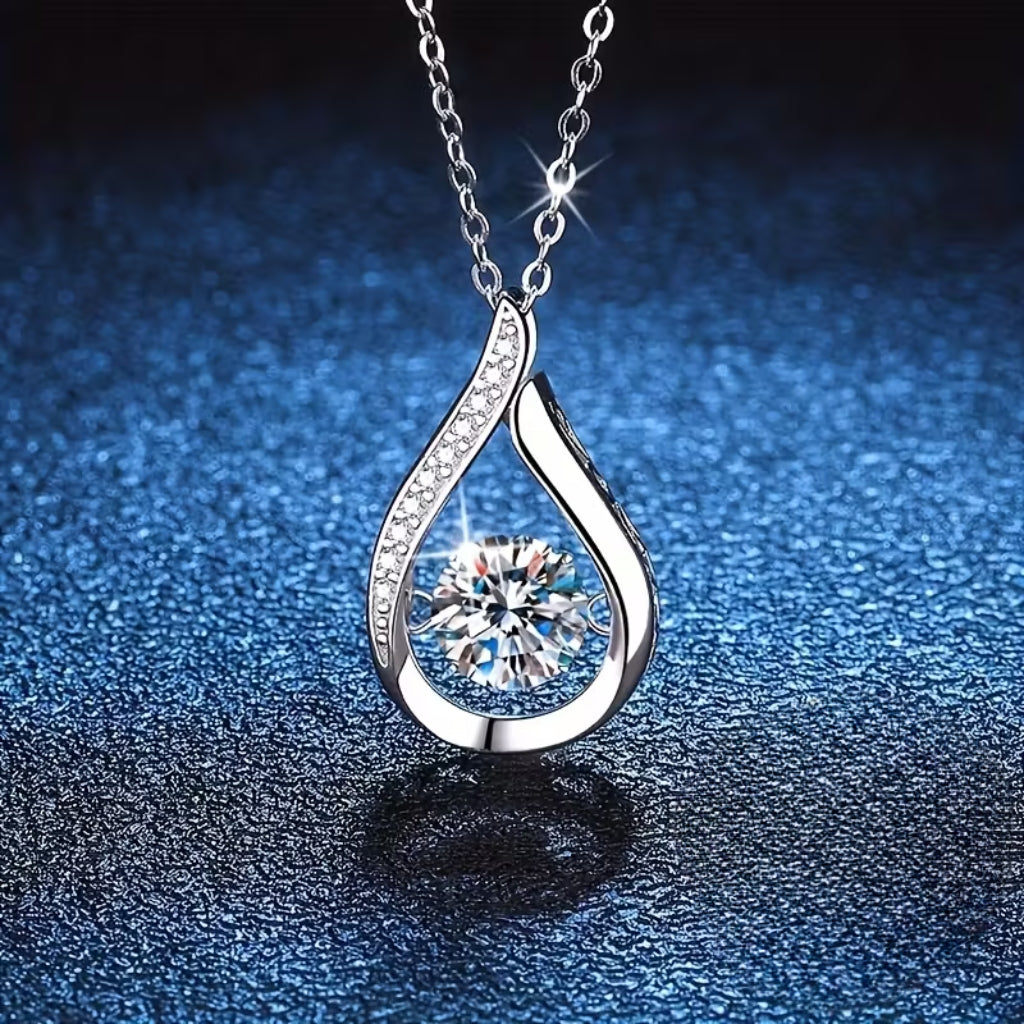 Teardrop Silver Necklace