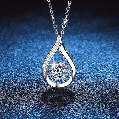 Teardrop Silver Necklace