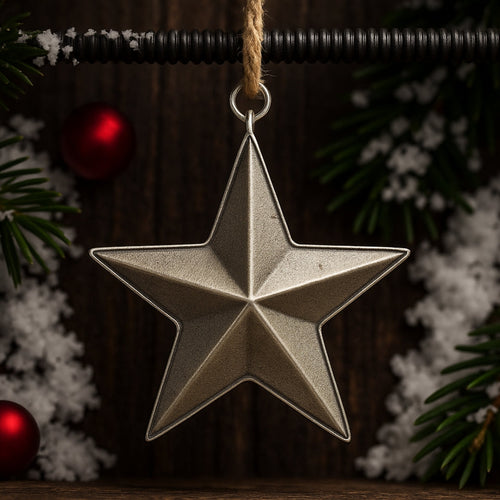Silver Star of Bethlehem Necklace