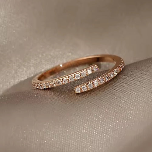 Adjustable Rose Bright Ring