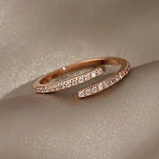 Adjustable Rose Bright Ring