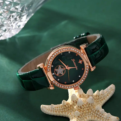 Verdantra Timecourt Jewelry emerald | Gold