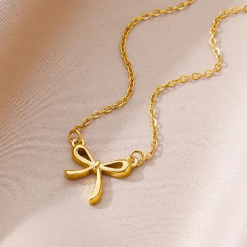 Golden Tie Necklace