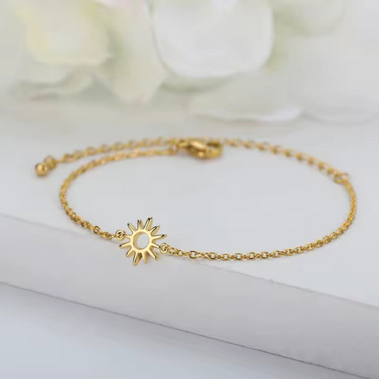 Solar Thin Gold Bracelet