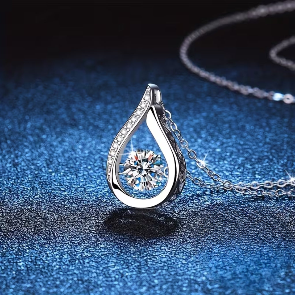 Teardrop Silver Necklace