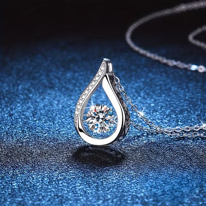 Teardrop Silver Necklace