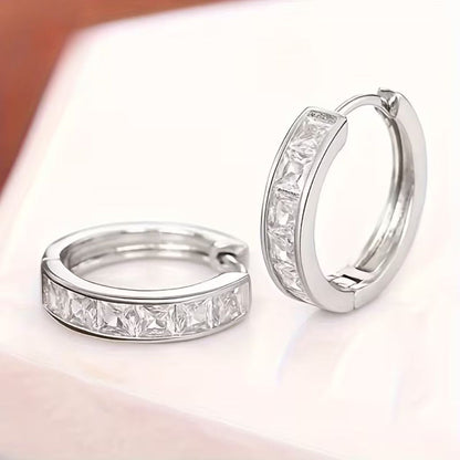 Flame-Shape Silver Earrings