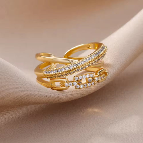 Layered Adjustable Bright Ring