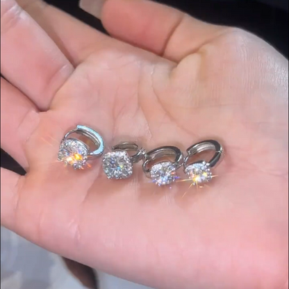 Nadine square earrings | White Gold 18k