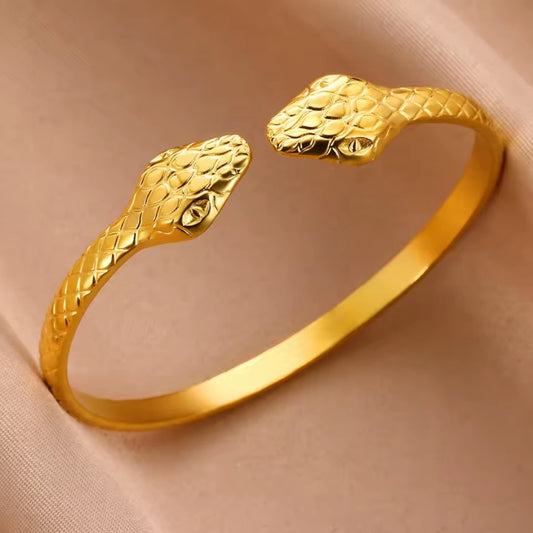 Serpent Gold Bracelet