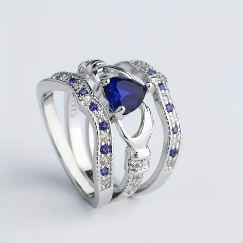 Eternal Lux Azura Ring Set | White Gold
