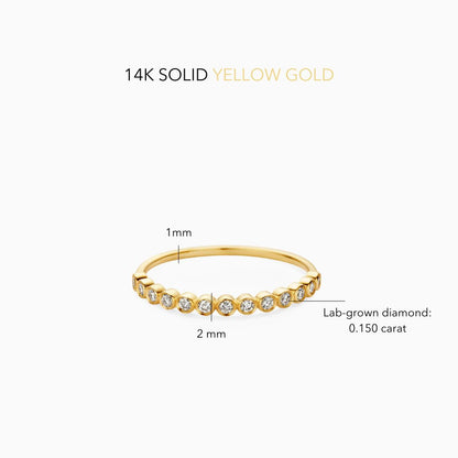 Diamond Bubble Ring | Gold 14k