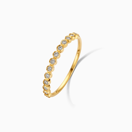 Diamond Bubble Ring | Gold 14k