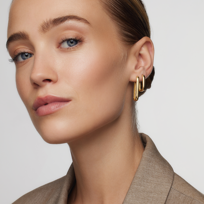Large Icon Hoops | Gold 18k