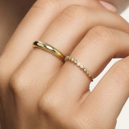 Diamond Bubble Ring | Gold 14k