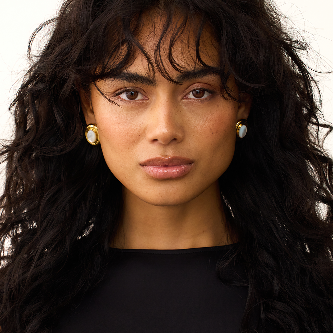 Giselle Pearl Earrings | Gold 14k