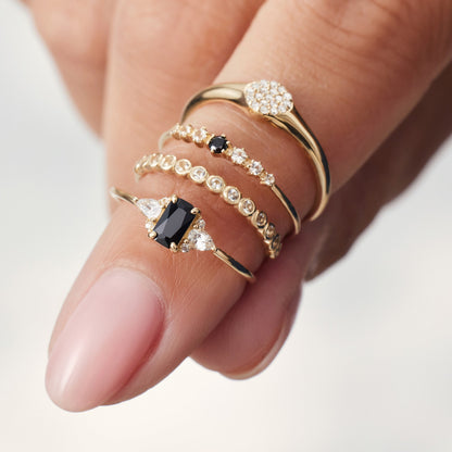 Diamond Bubble Ring | Gold 14k