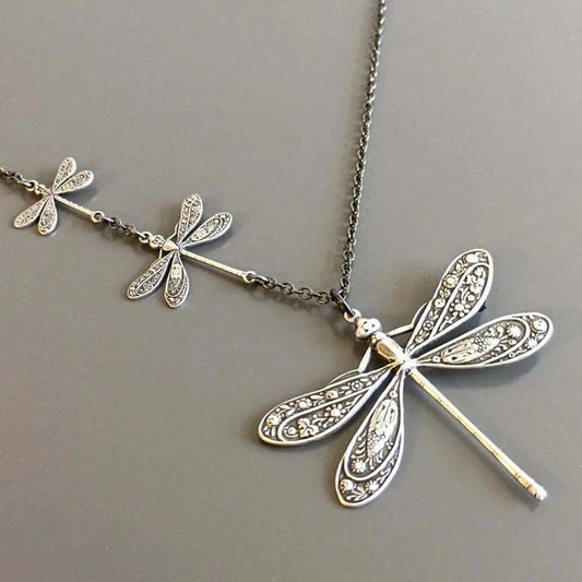 Vintage Dragonfly Necklace – Symbol of Change, Light & Freedom