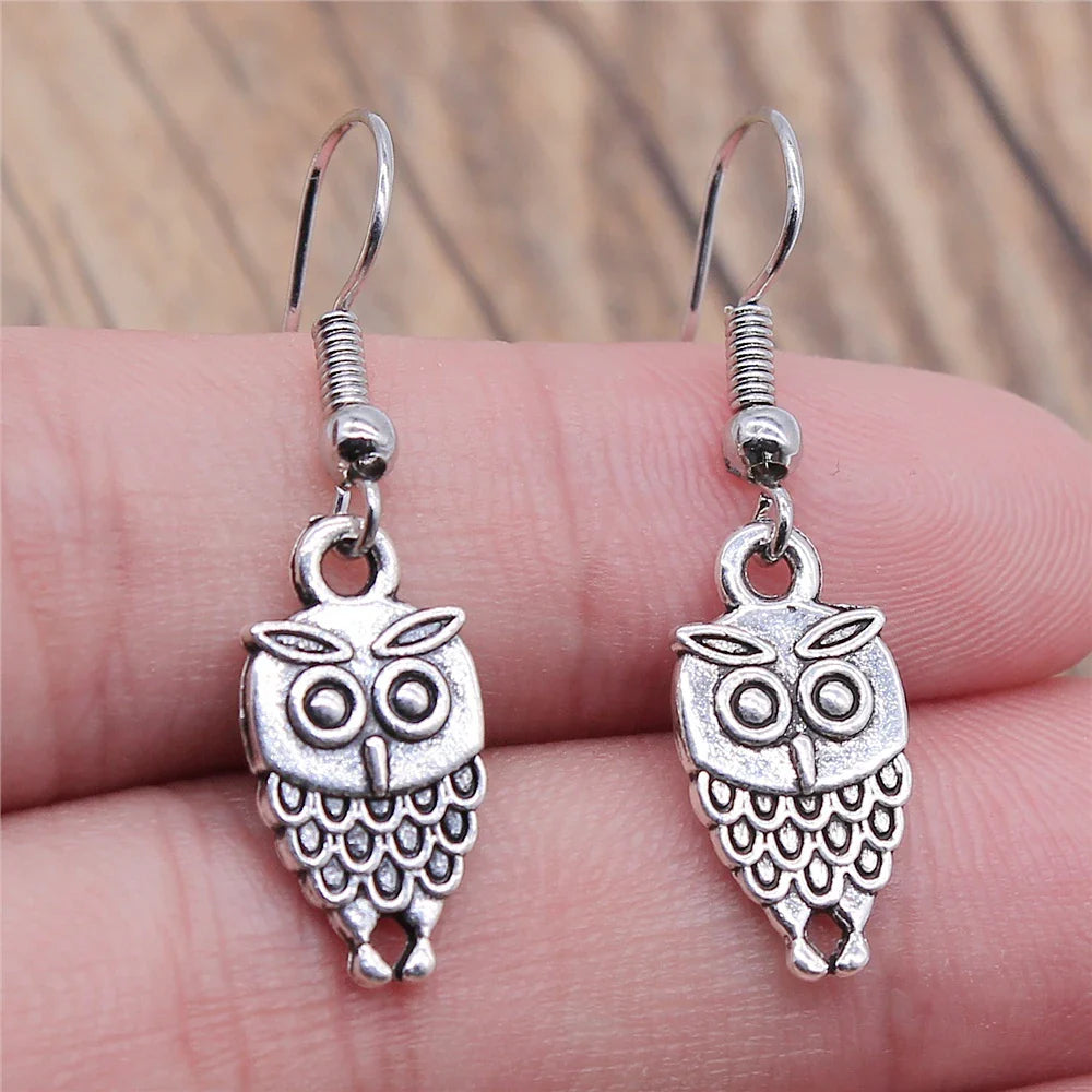 Vintage Owl Bohemian Dangle Earrings