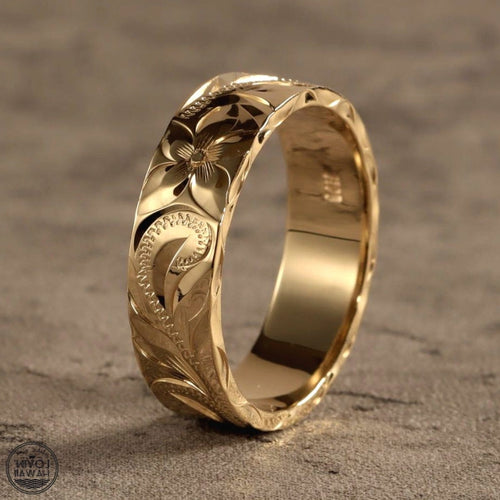 Golden Flower Trail Ring