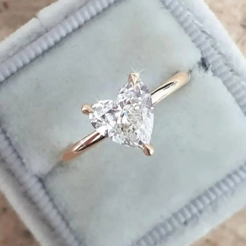 Zirconia Fine Heart Ring