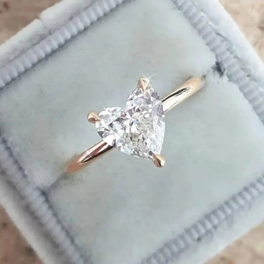 Zirconia Fine Heart Ring