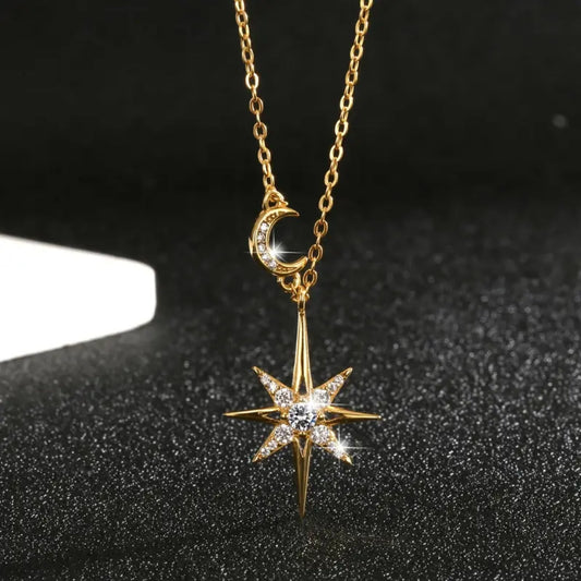 Starlight Crystal Gold Necklace