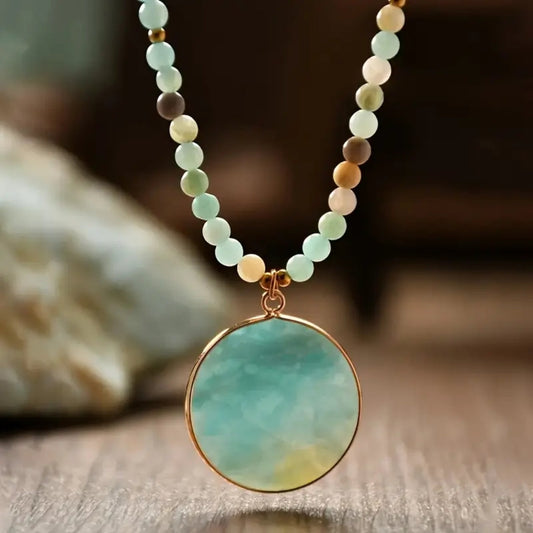 Blue Nature Stone Necklace