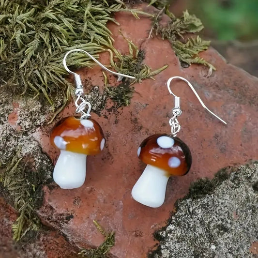Nature Mushroom Earrings