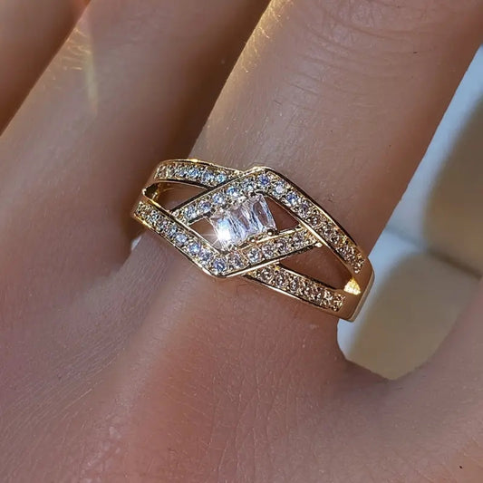 Crystalline Irregular Ring