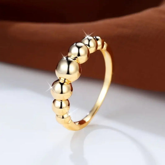 Gold Beads Ring