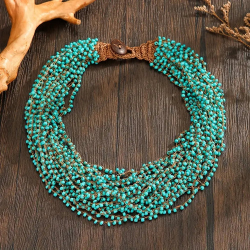 Turquoise Beads Necklace
