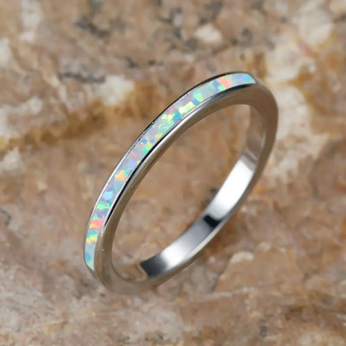 Fine Opal Silver Ring